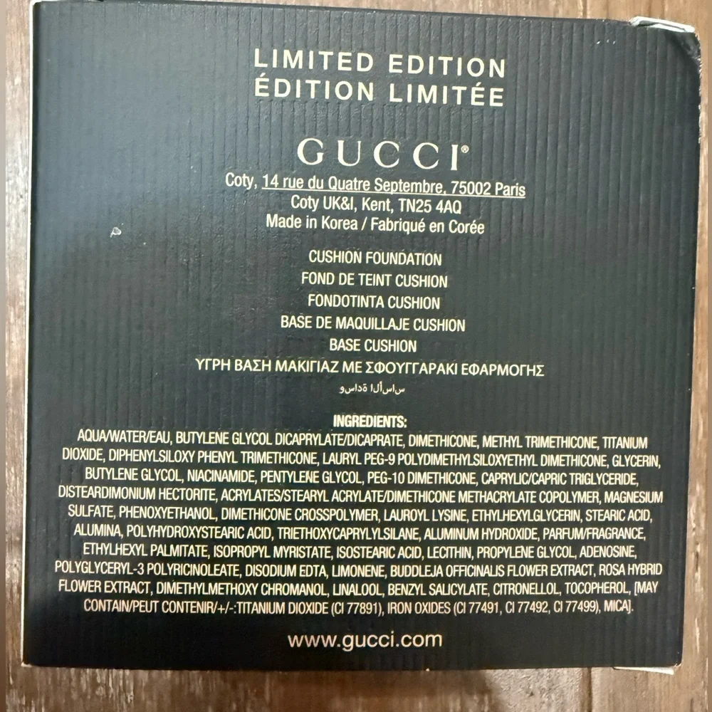 Gucci Cushion de Beauté Limited Luminous SPF 20 Moisturizing Foundation
